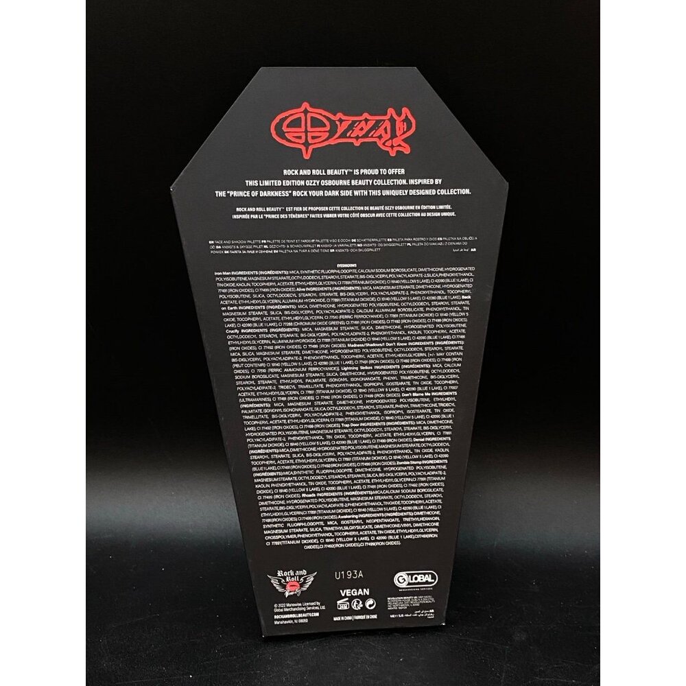 Ozzy Osbourne Coffin Eyeshadow Palette Rock Metal Makeup - Picture 2 of 11